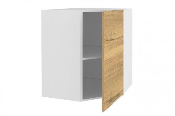 17772dd60c485acf8487ce7770a111bc.jpg Front for wall-mounted corner cabinet Amika 36.3x71.6 cm, Halifax oak color