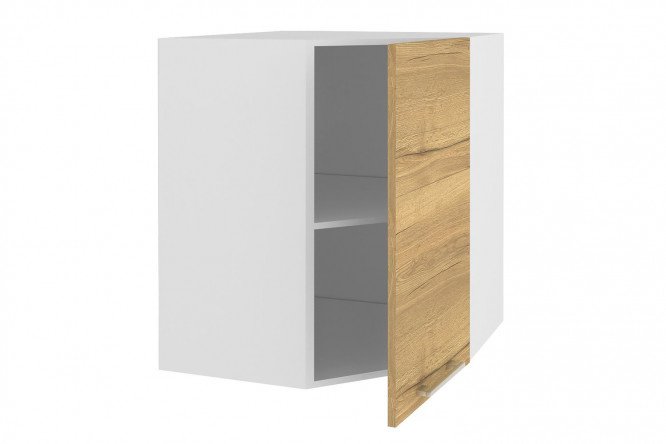 Front for wall-mounted corner cabinet Amika 36.3x71.6 cm, Halifax oak color