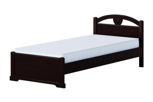 Bed with low footboard XV MT wenge color