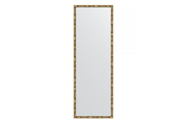 Wall mirror in a baguette frame EVOFORM BY 0712 golden bamboo 47x137 cm
