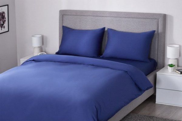 Bed linen set MICASA Azul Satin 205x220 cm, Euro