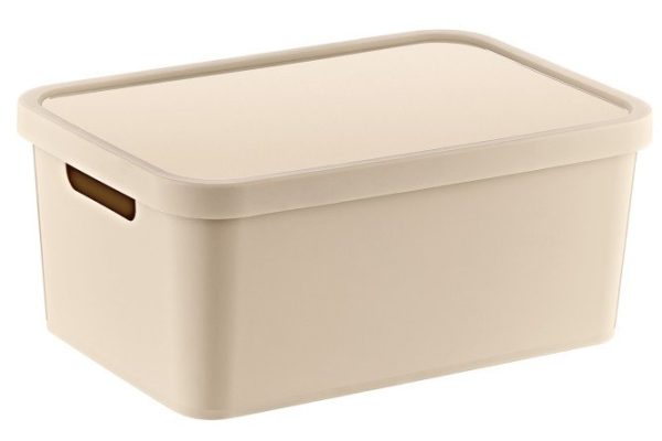 Container with lid TRN-235 Latte 27.7x14x37 cm, 12 l
