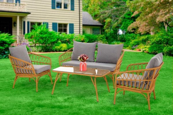 Garden furniture set Hall Florida color gray, beige, beige (MA4470)