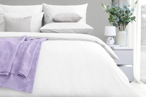 Bed linen set Stripe Premium Royal Stripe-satin 148x215 cm, Family