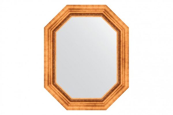 Wall mirror in a baguette frame EVOFORM Polygon BY 7162, Roman gold 61x76 cm