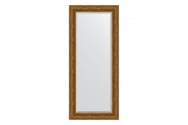Wall mirror with bevel in a baguette frame EVOFORM Etched bronze 69x159 cm