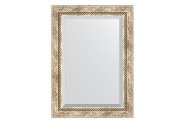Wall mirror with bevel in a baguette frame EVOFORM Provence with weaving 53x83 cm