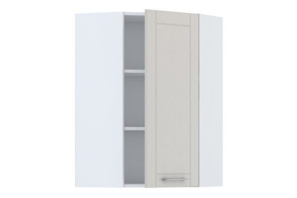 Front for wall corner cabinet Stella 36.3x95.6 cm, color pearl gray