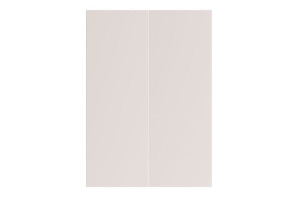 Set of Chloe fronts for an L-shaped corner wall cabinet, height 25.3x71.6 cm, cashmere color