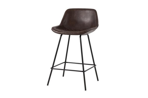 1bbatjc7hh7dfht2p06io61lzayntw7j.jpg Half-bar chair Damon 49x92.5x47.5 cm, upholstery color brown, legs black