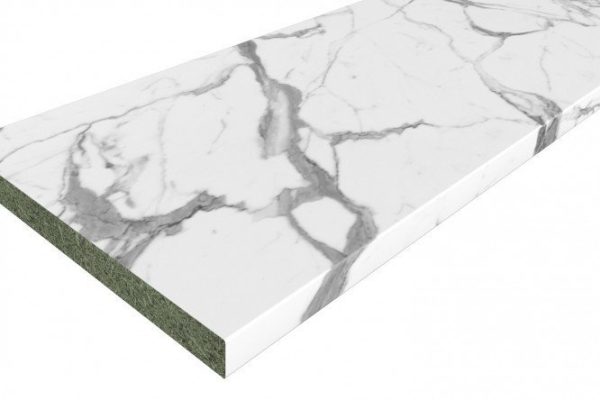 Tabletop White marble 300x60x3.8 cm