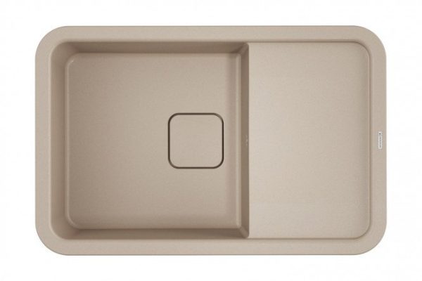 Inset sink with wing OMOIKIRI Tasogare 78-SA 4993751, beige 78x51x19 cm