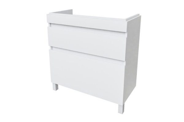 Floor stand with drawers IDDIS Zodiac ZOD8CBFi95 78.8 cm, frame color white, facade white