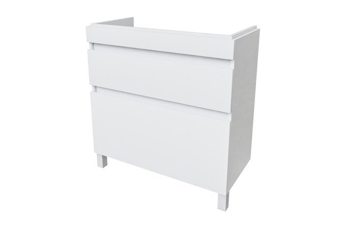 Floor stand with drawers IDDIS Zodiac ZOD8CBFi95 78.8 cm, frame color white, facade white