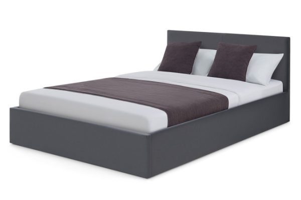 Bed frame Astra color dark gray 90x200 cm