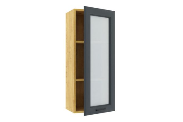 Marengo cabinet facade with glass 39.6x95.6 cm, Marengo color