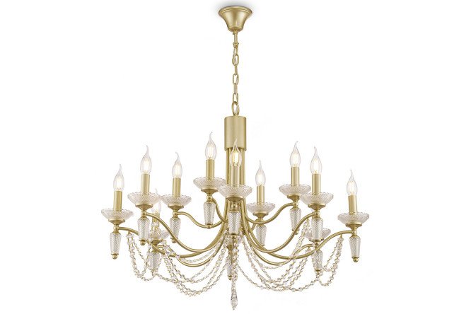 Chandelier FREYA FR2009 30 sq.m., 83x61.5x83 cm, E14