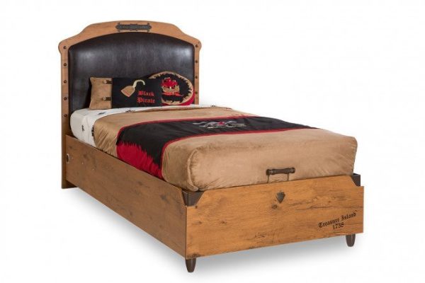 Children's bed with lifting mechanism Pirate