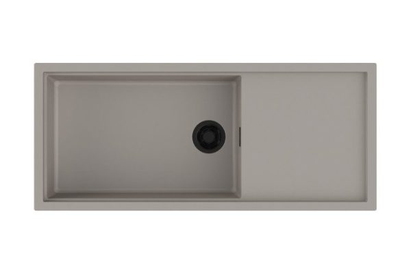 Inset sink with wing OMOIKIRI Sintesi 116-GR 4997124 116x50x20 cm