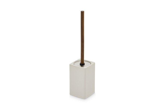 Toilet brush in stand EVIO Natural 9.2x42x9.2 cm, Ceramic