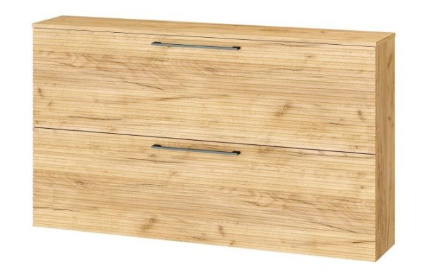 Hanging cabinet with folding doors Annecy oak gold 140x80x26.8 cm