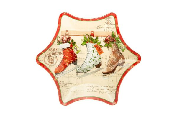 Serving dish Lefard Christmas tale Glass