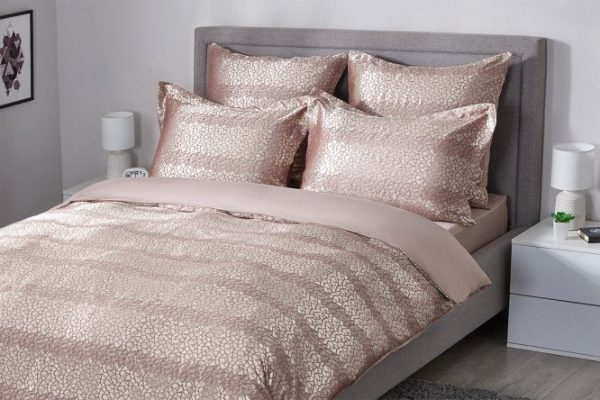 Bed linen set ESTUDI BLANCO Leberia Satin jacquard 175x215 cm, 2 bedrooms