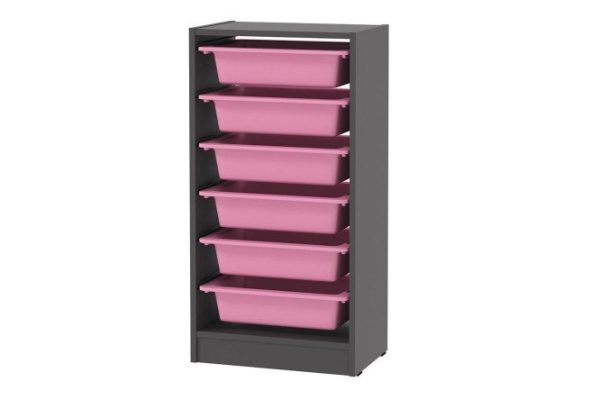 Alpha rack 46x90x30 cm, with containers