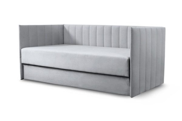 Sofa bed with lifting mechanism Vienna 84x189 cm color blue-gray