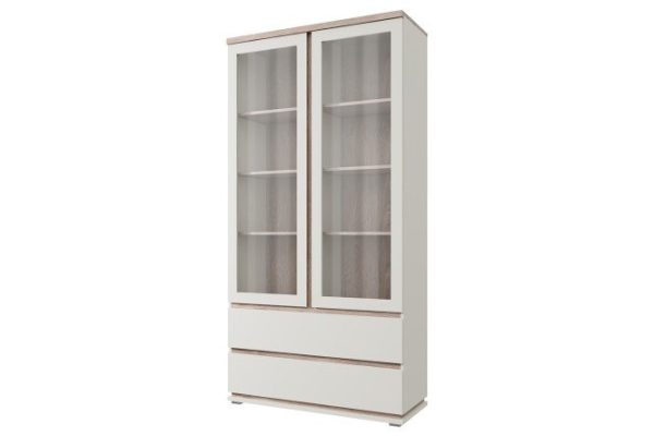 Wardrobe with display case Lima