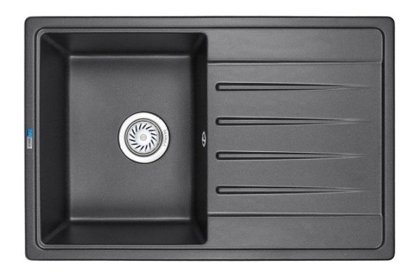 Inset sink with drainer GRANULA Standart 7602 76x50x19 cm