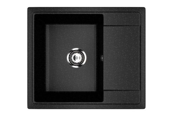 Kitchen sink ECON UPD-201 with drainer 57.5x49.5x21.5 cm