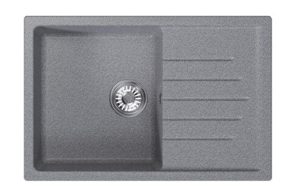 Inset sink with drainer MIXLINE ML-GM19 551983 75x50x22 cm