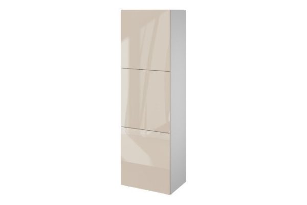 Wardrobe Oscar Amika 192x60 3 doors, white / cashmere gloss