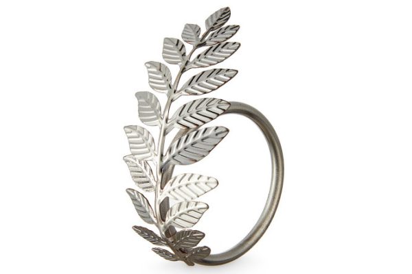 Leaves Metal Napkin Ring Set