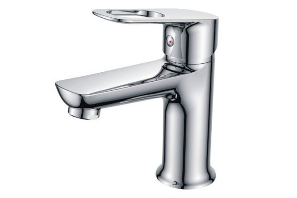 Edge basin mixer