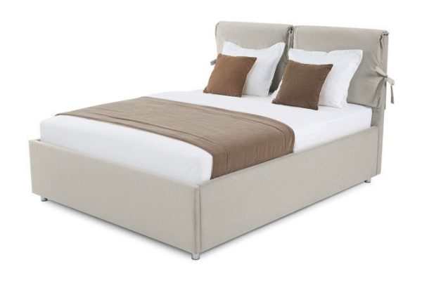 Bed with lifting mechanism Muza color gray 160x200 cm