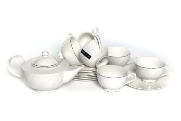 Tea set Gracia Linar 6 persons, 13 pcs., Porcelain