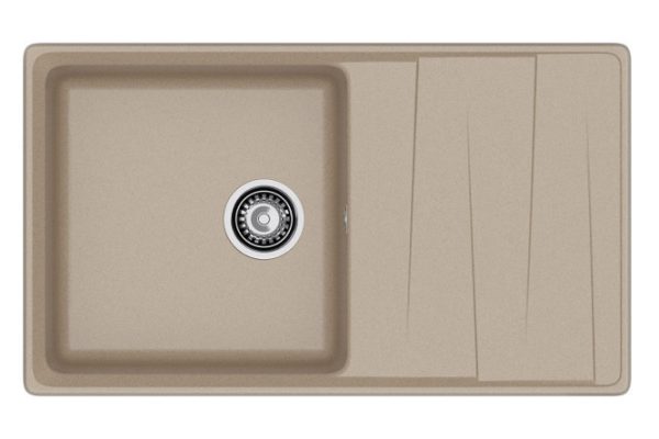 Inset sink with drainer GRANFEST Level GF-LV-860L 86x50x20 cm