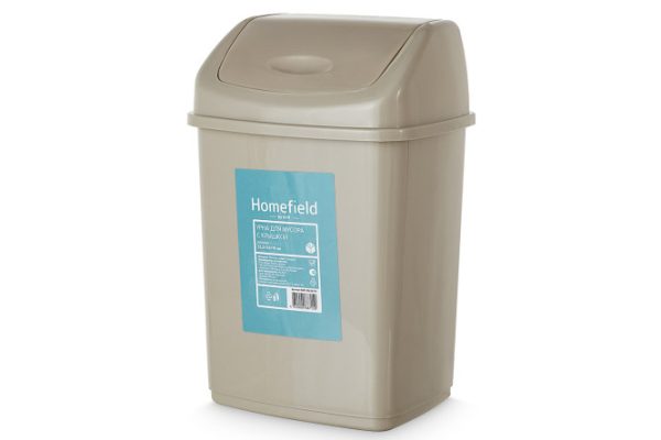 Waste bin with lid 23.5x36x19 cm, 10 l