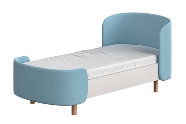 Teenage bed Kidi soft 80x200 cm color white, blue
