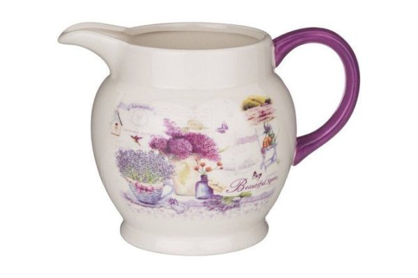 Jug Lavender Spring 1 l, Ceramics