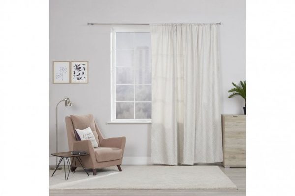 Ribbon curtain ESTUDI BLANCO Jerome 200x260 cm, 1 piece, milky color