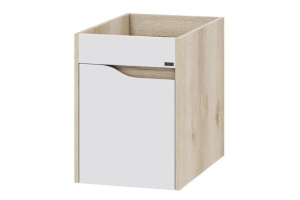 Hanging cabinet SANTA Saturn 38 cm, frame color Austrian oak, facade white