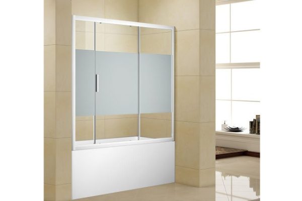 Bath curtain on a tray AQUANET Practic AE10-B-170H150U-CP