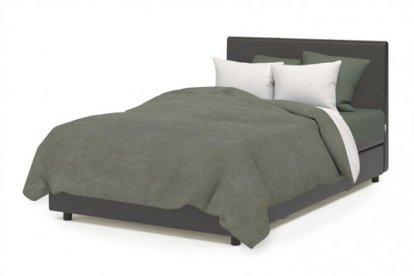 Ottoman with lifting mechanism Classic chocolate color, beige 160x198 cm