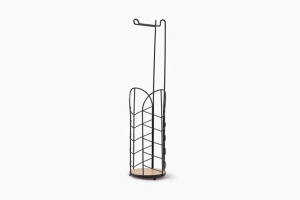 Toilet paper rack with storage BERKRAFT 86792-001A Metal