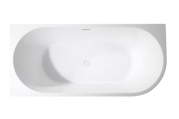 Wall-mounted bathtub AB9257-1.7 L left corner 170x78 cm