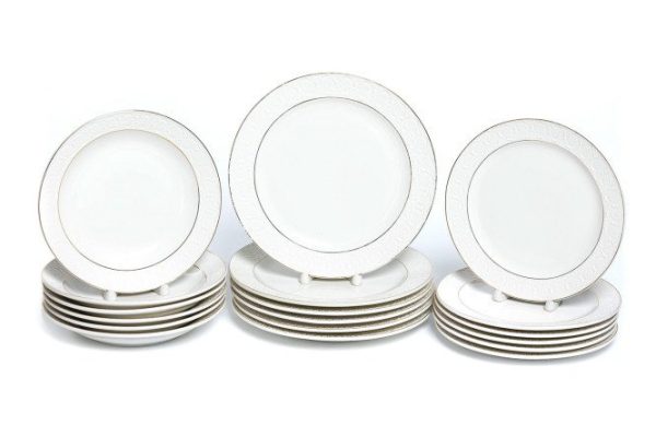 Table set Grace Asteria for 6 persons, 18 pieces, Porcelain