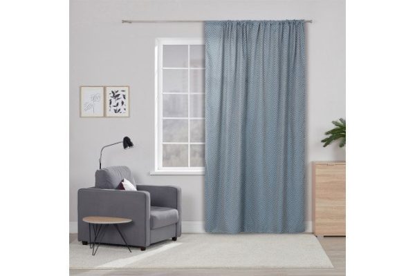 Ribbon curtain ESTUDI BLANCO Jerome 200x260 cm, 1 piece, blue